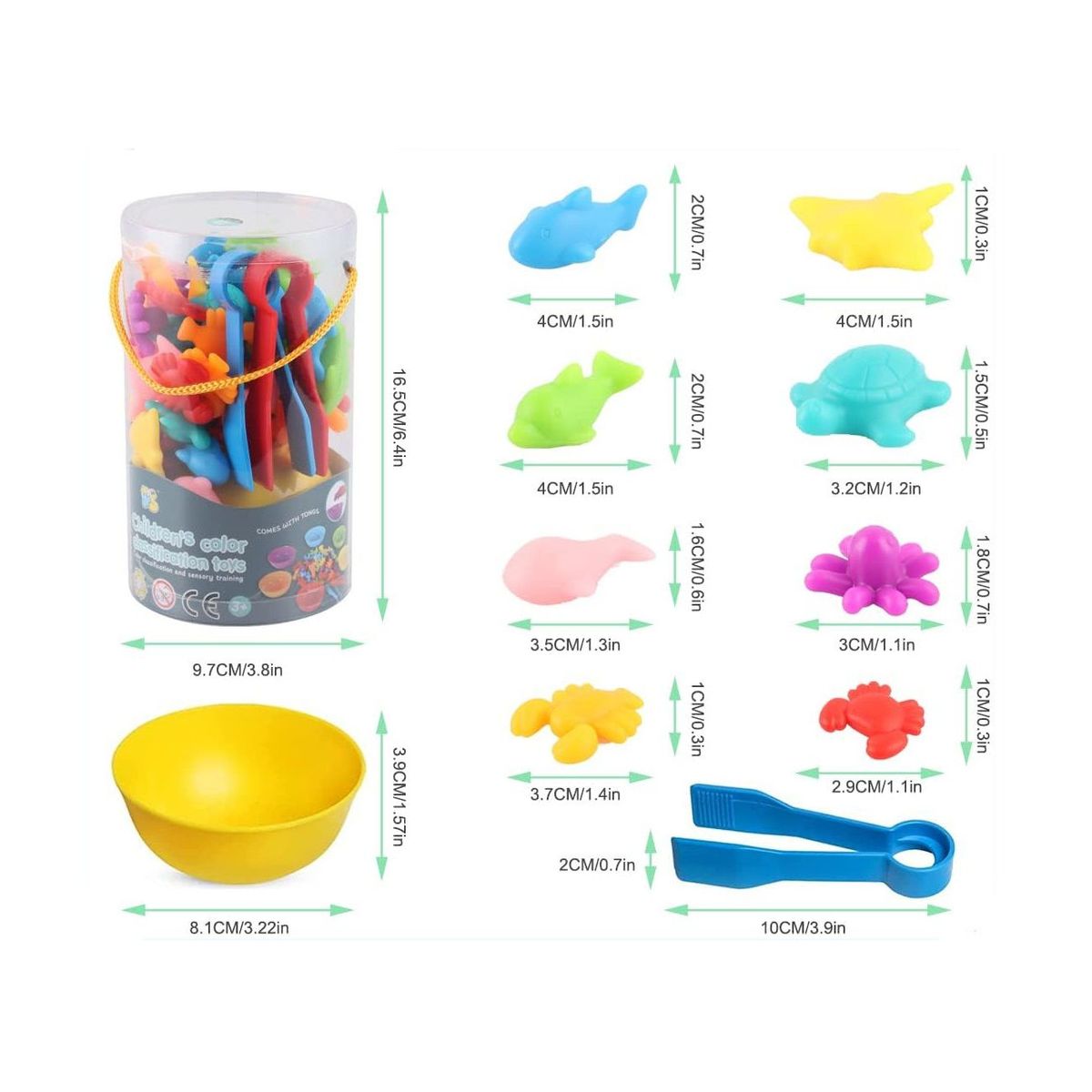 GENERICO - Juego de Clasificación Colores y Formas Montessiori