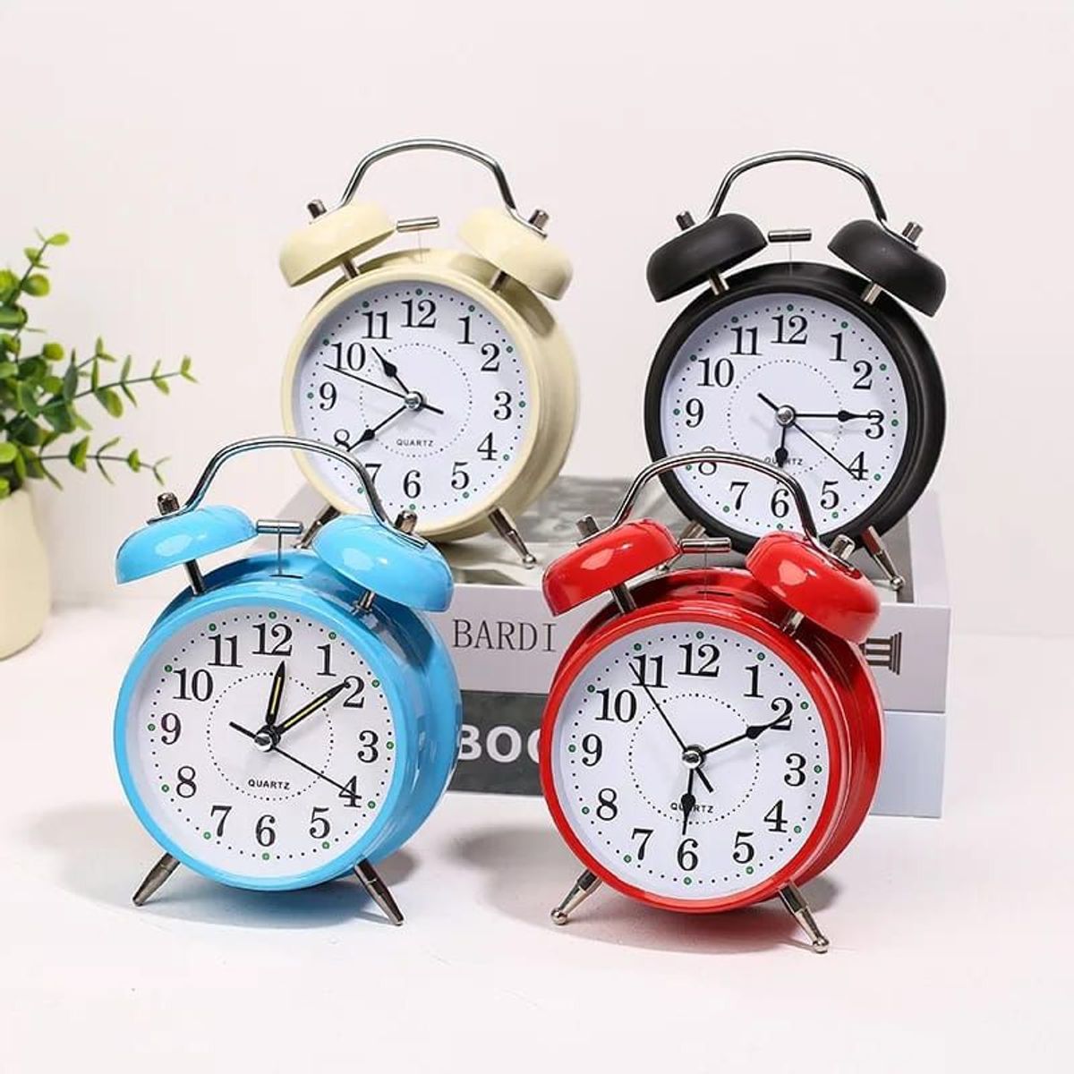 QUARTZ - RELOJ DESPERTADOR  DOBLE CAMPANA