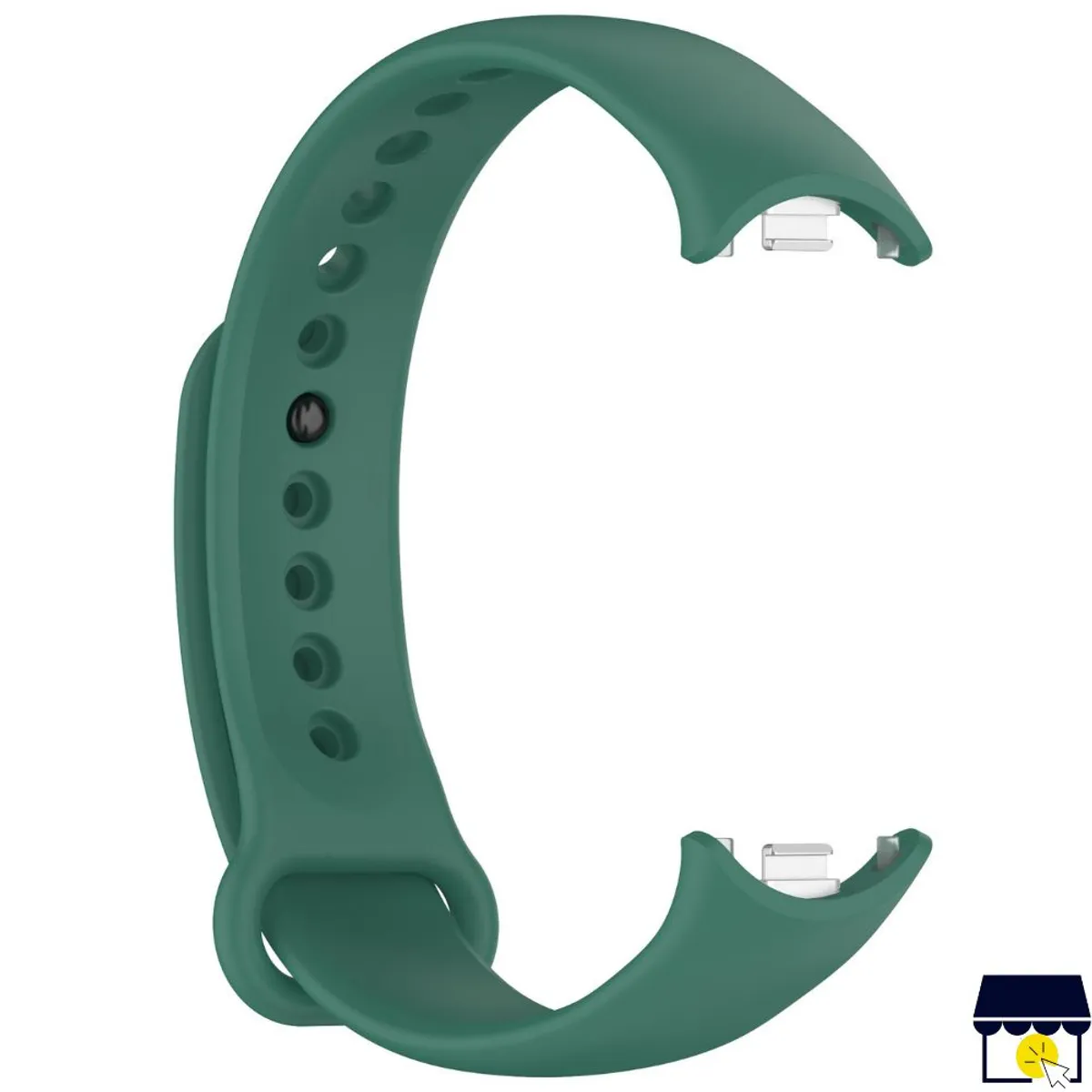 GENERICO - Correa de silicona para Xiaomi Mi Band 8 / 9 / 10 + Mica - Verde