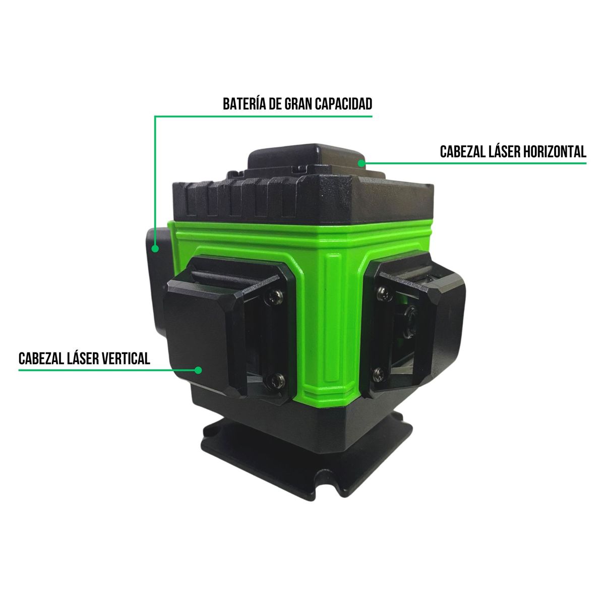 GENERICO - Nivel laser 12 lineas bateria 5ah Sayan incluye tripode