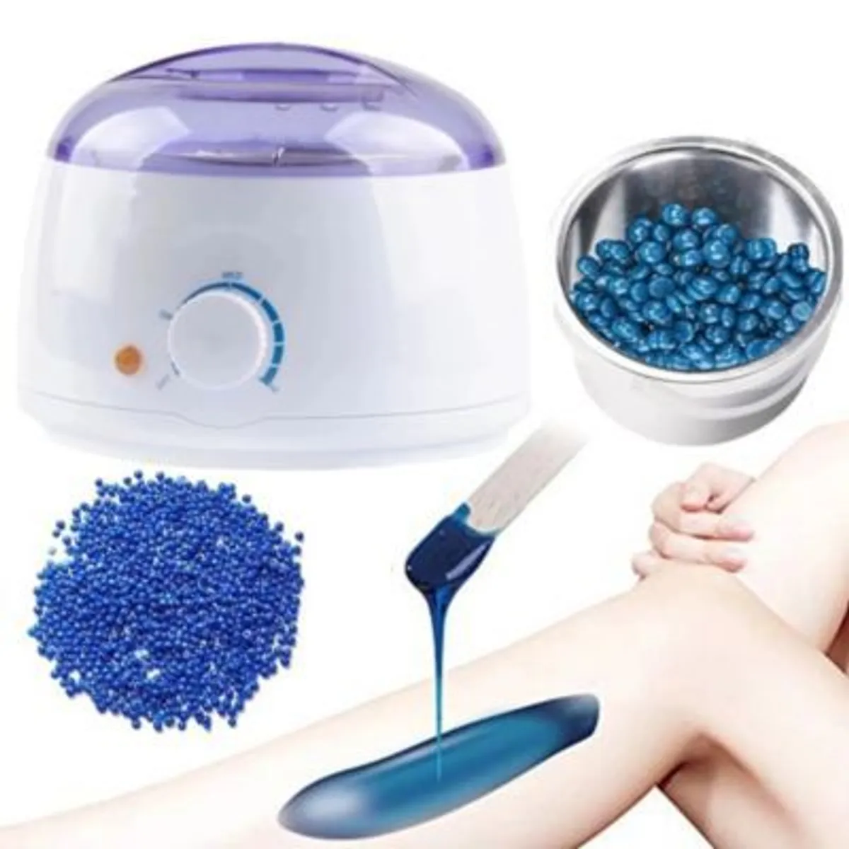 OEM - Combo Depilacion Cera Olla y Palitos Kit Derretidor de Cera123