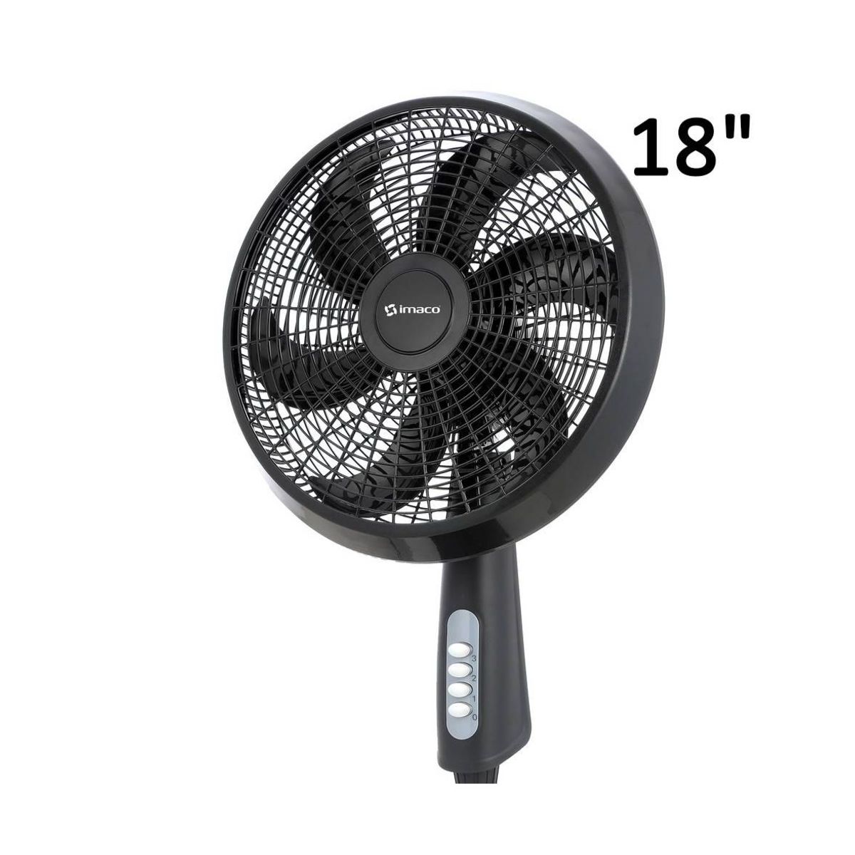 Imaco - Ventilador Pedestal Imaco FSM7518MK 18″ 85W Negro