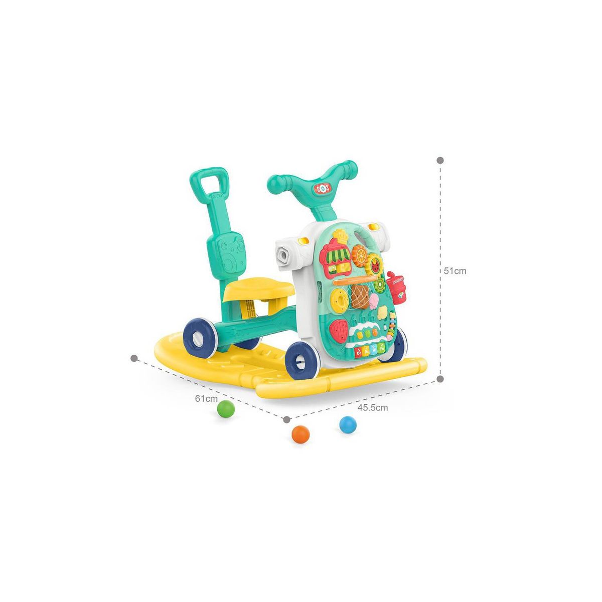 HUANGER - CAMINADOR MULTIFUNCIONAL 5 EN 1 VERDE