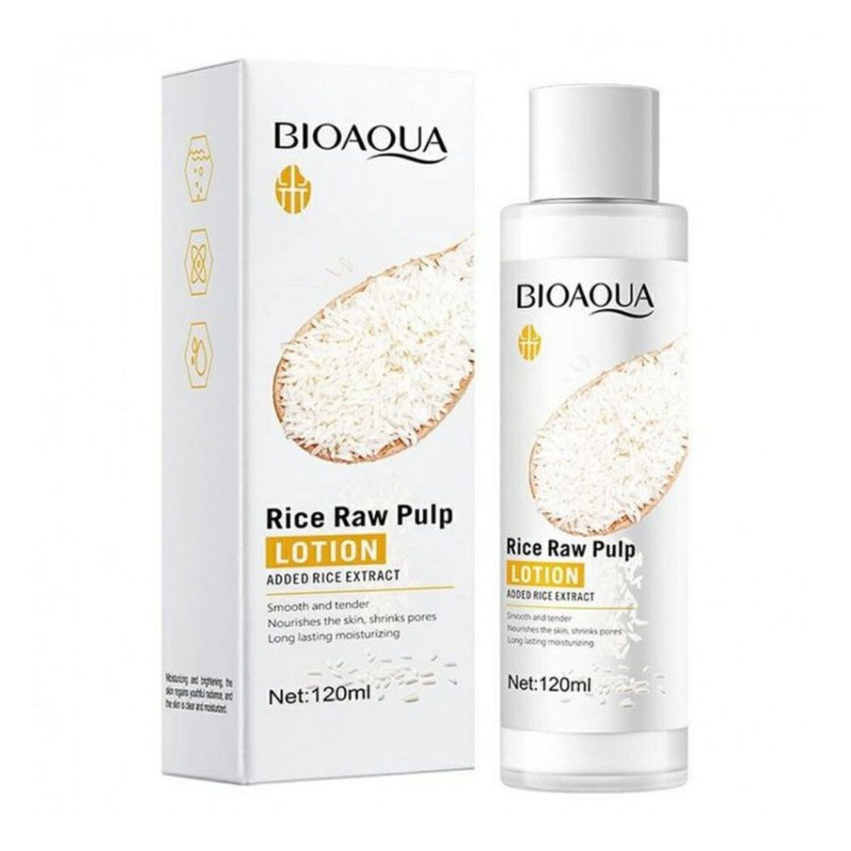 BIOAQUA - Ricino Aceite de castor y LOCIÓN FACIAL ARROZ BIOAQUA