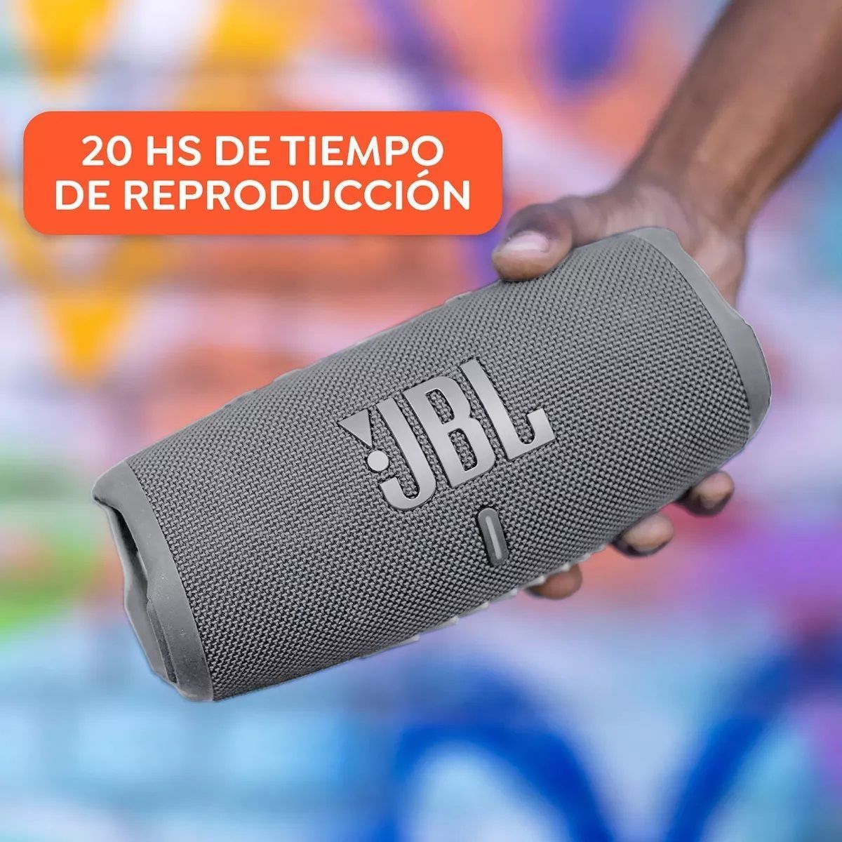 JBL - JBL - Parlante Charge 5 Bluetooth 5.1 IP67 PartyBoost - Gris
