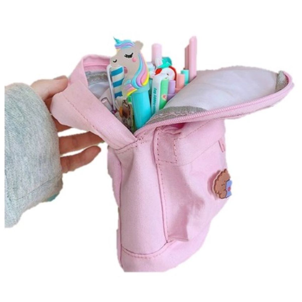 GENERICO - CARTUCHERA BACKPACK KAWAI AMARILLO