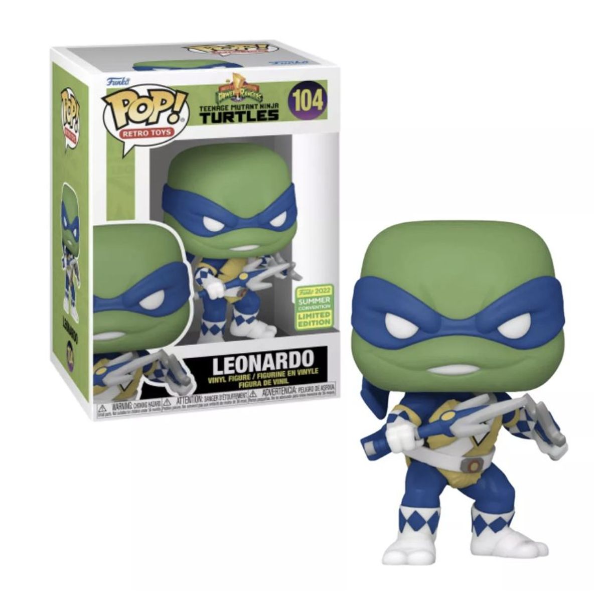 FUNKO - Leonardo Funko Pop 104 Tortugas Ninja Power Ranger