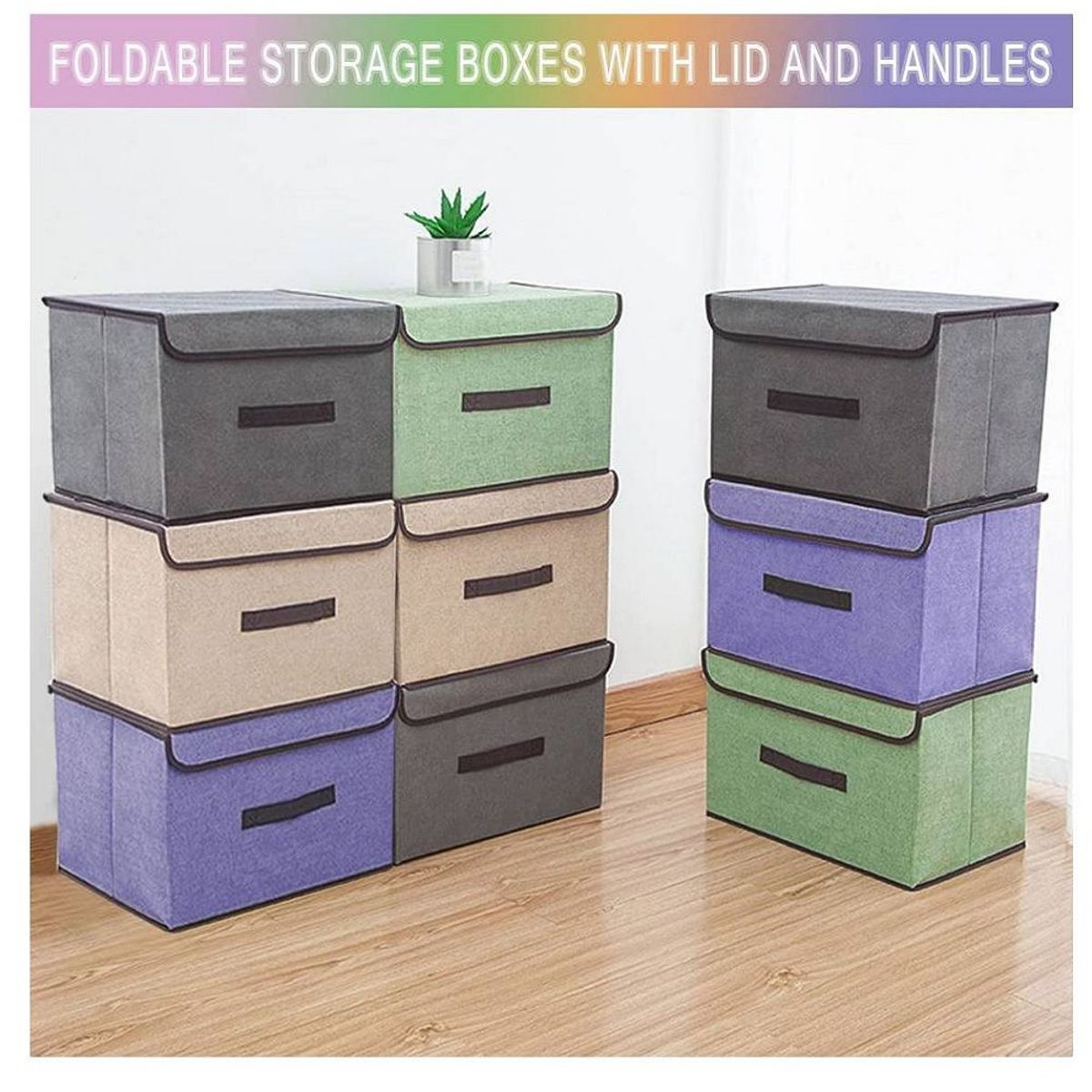 GENERICO - Organizador  Caja de Almacenamiento  Color Lila