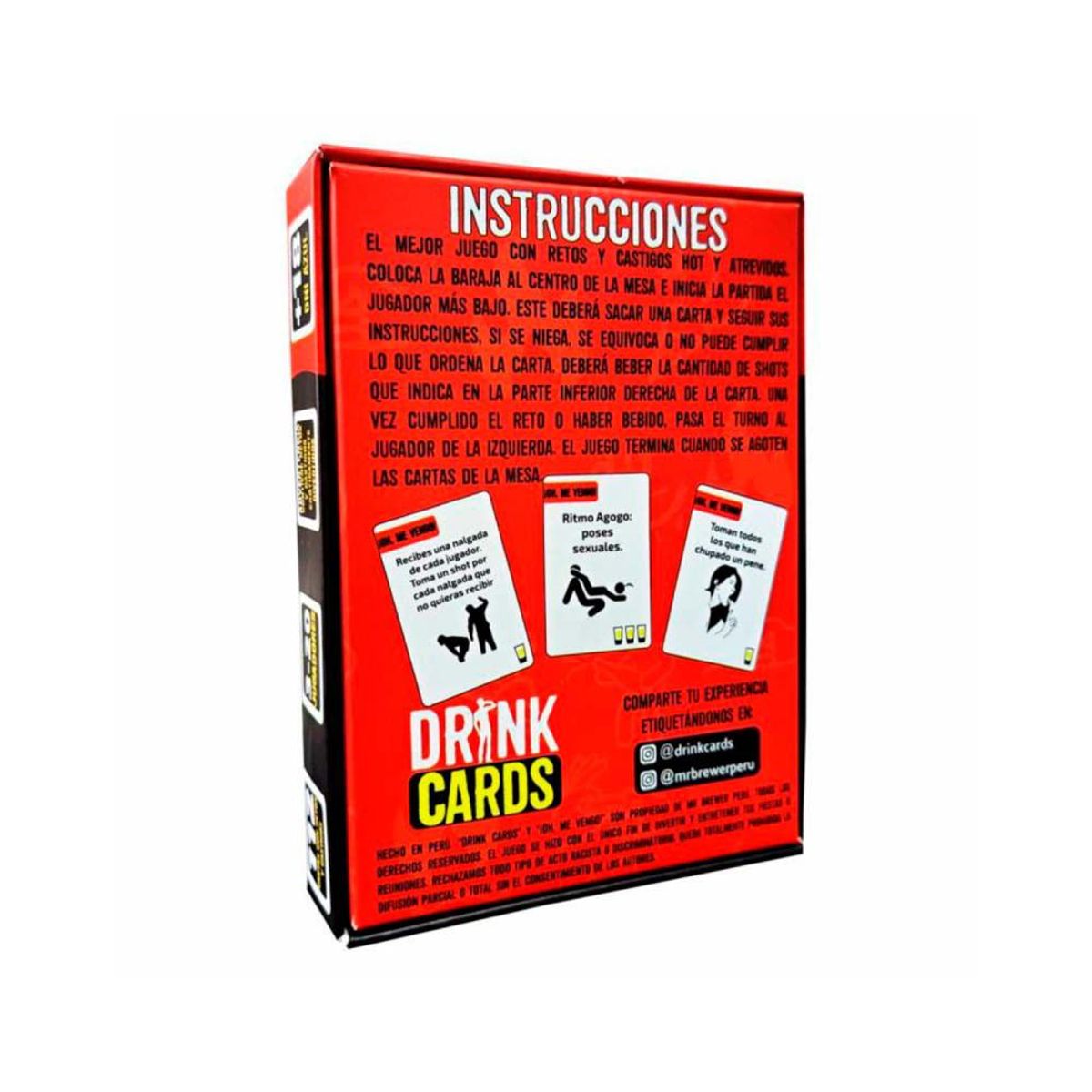 FOREPLAY - Juego  para Fiestas Drink Cards OH ME VENGO