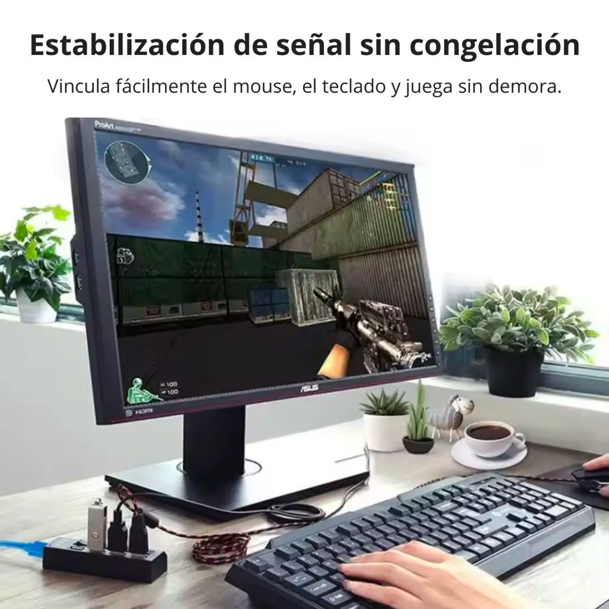 GENERICO - Adaptador HUB Usb 2.0 7 Puertos Interruptor Individual OX1074