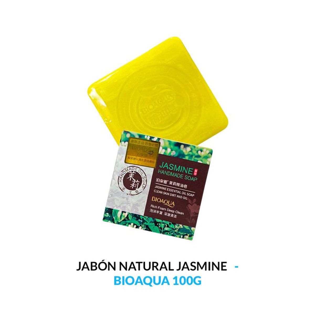 BIOAQUA - Jabón Natural De Jazmin Bioaqua 100G Desintoxicante