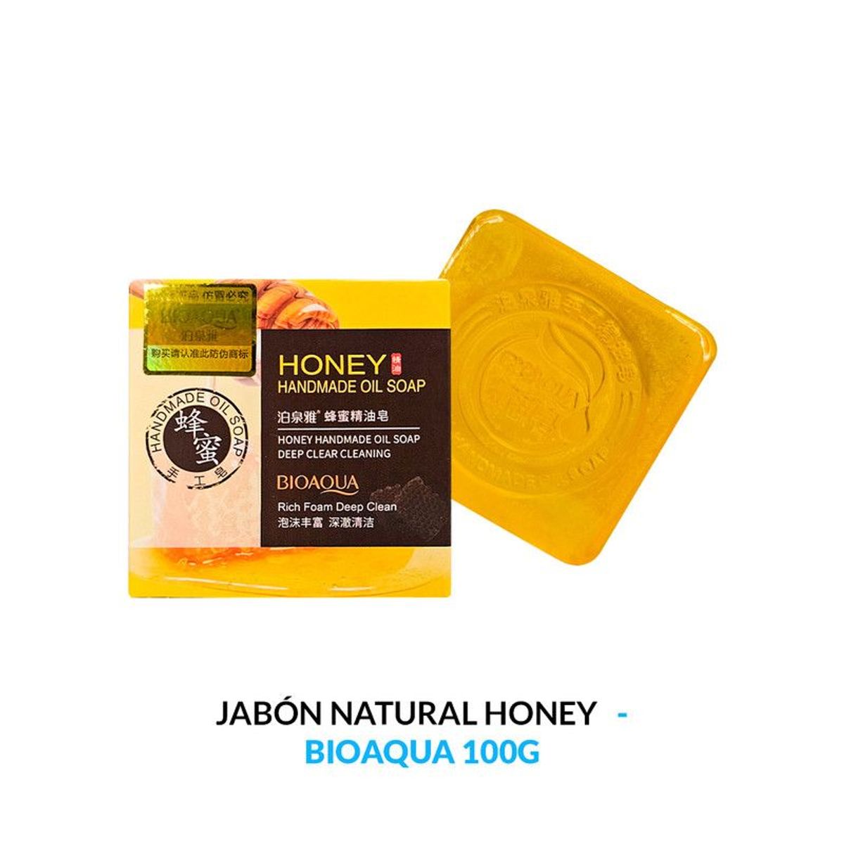 BIOAQUA - Jabón Natural De Miel Bioaqua 100G Desintoxicante