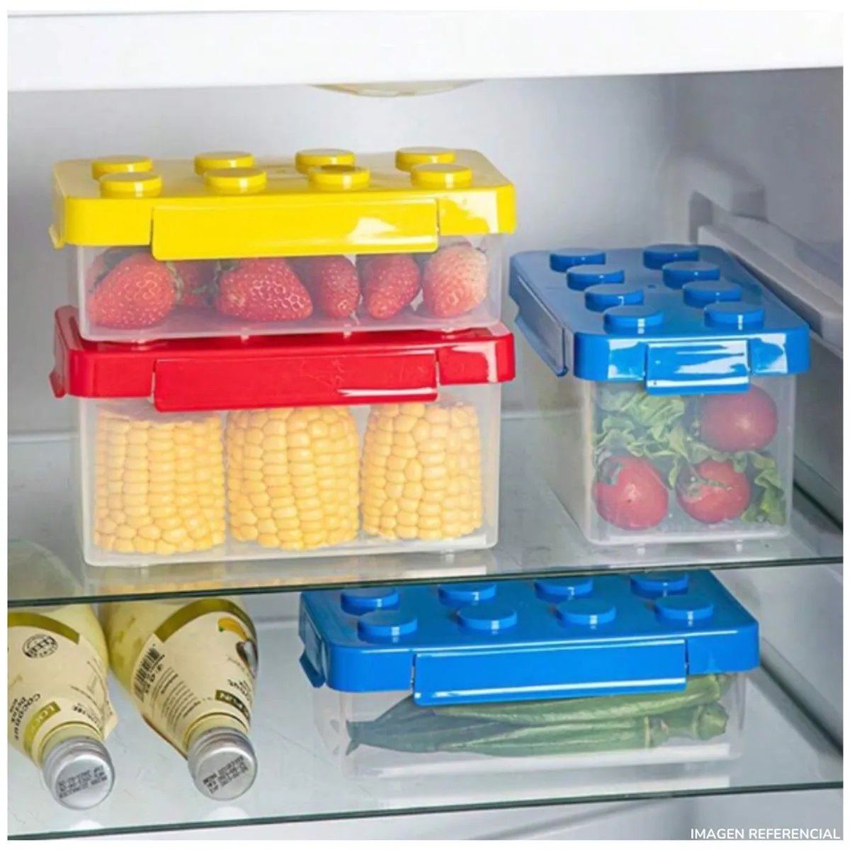 INSPIRA MARKET - Contenedor Lego pack x2 multiusos taper organizador