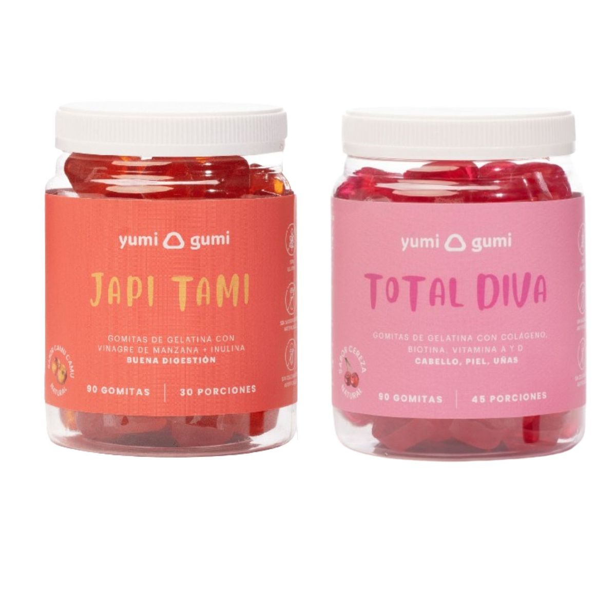 YUMI GUMI - Pack Japi Tami + Total Diva Gomitas Yumi Gumi 90 Und