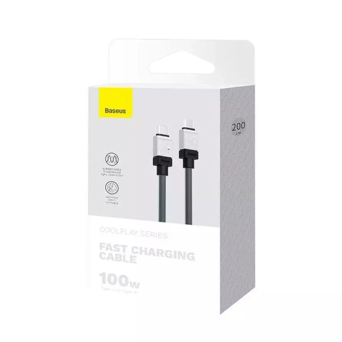 BASEUS - Cable Baseus 100w USB C a C  Carga Rapida