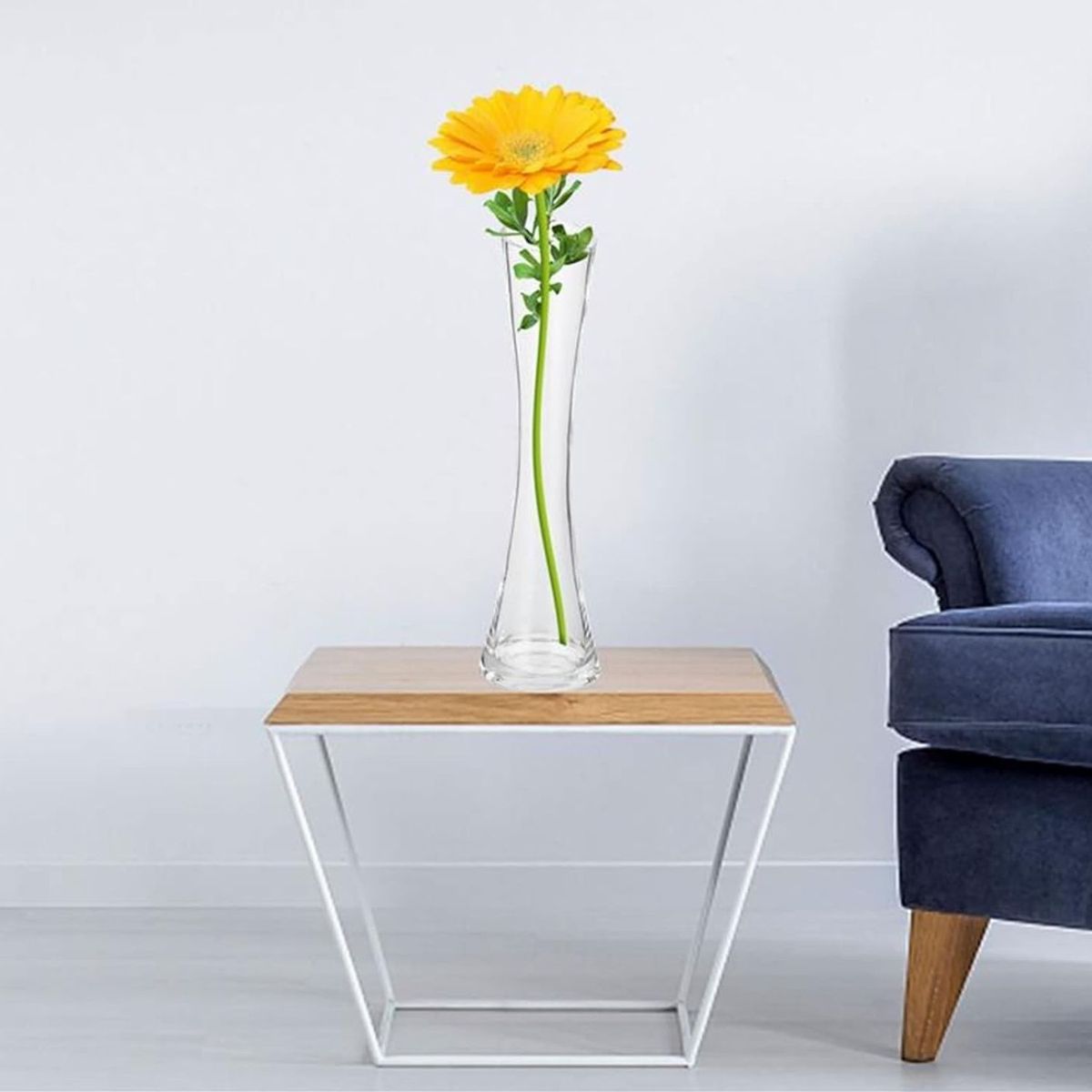 ICHIMATSU - Florero Cónico de vidrio Uniflor 21Cm