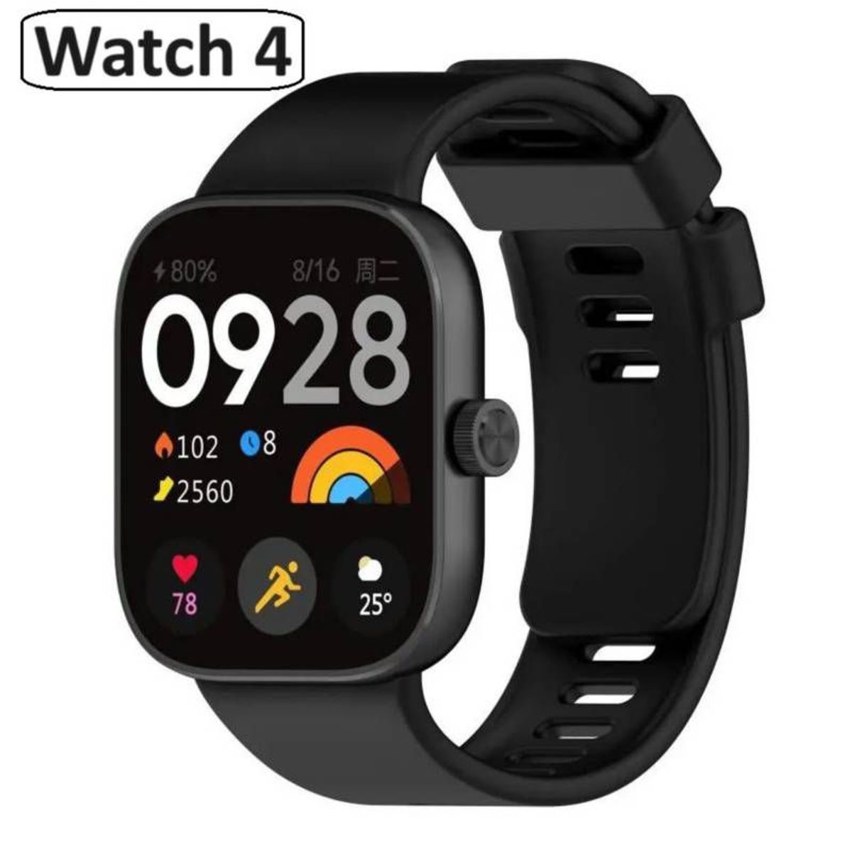 GENERICO - CORREA PARA XIAOMI REDMI WATCH 4 NEGRO