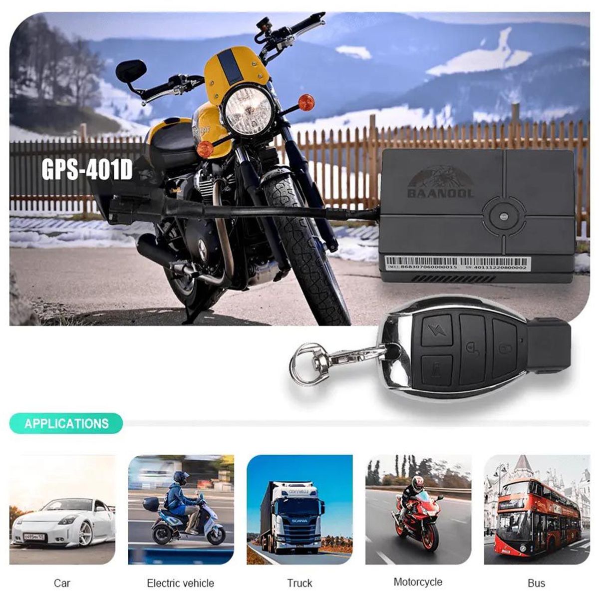 MN ELECTRONICS - Gps Tracker Vehicular 401D - 4G Coban Baanool