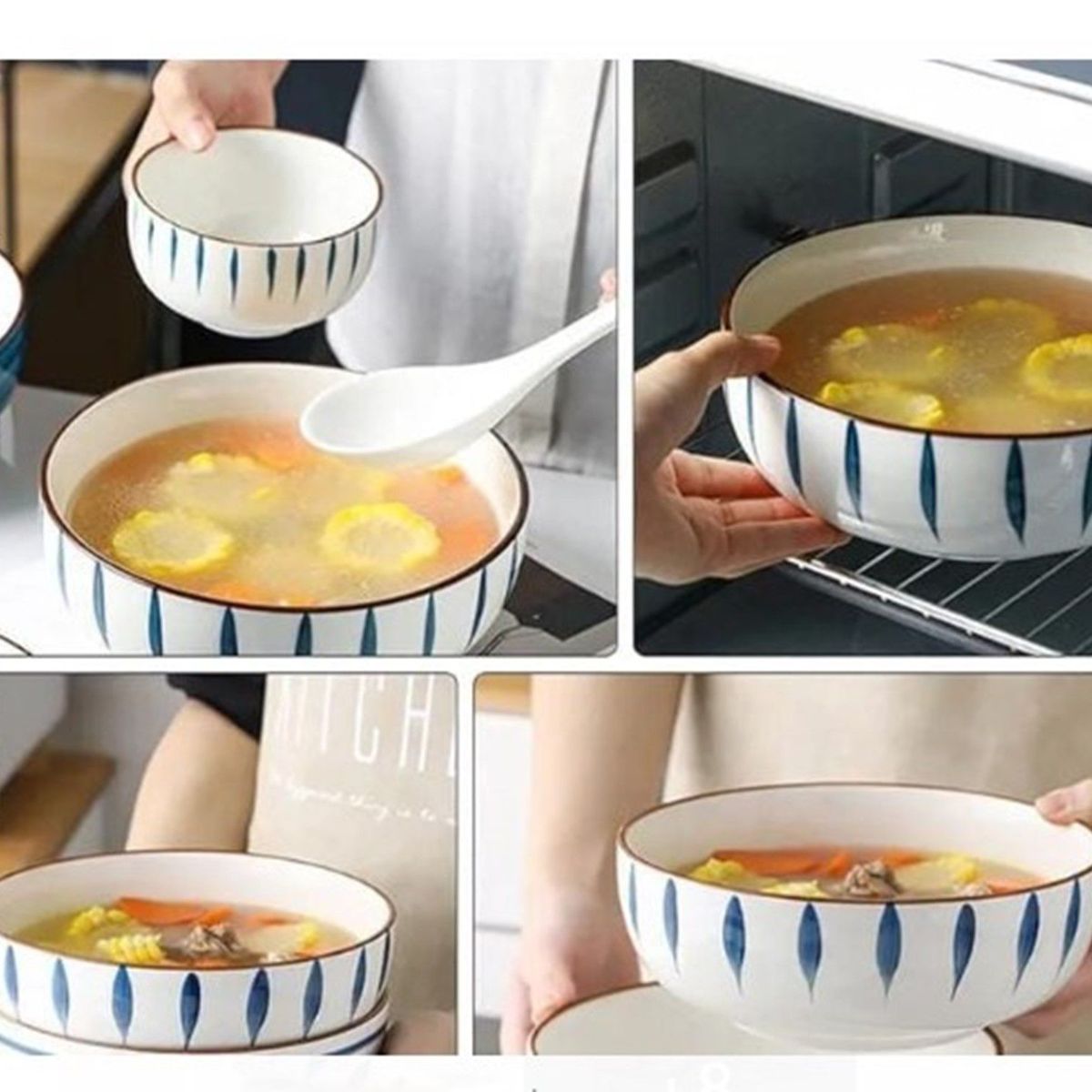 GENERICO - Bandeja De Ceramica Redonda Multicolor