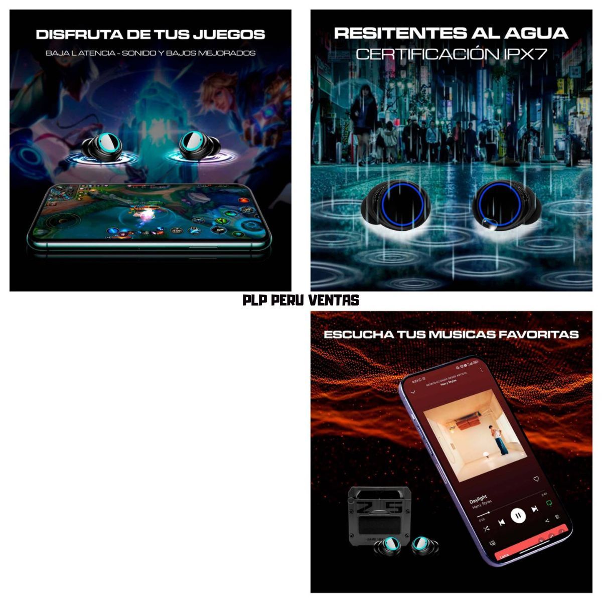 TWS - Audifono Bluetooth Gamer M25 + PowerBank