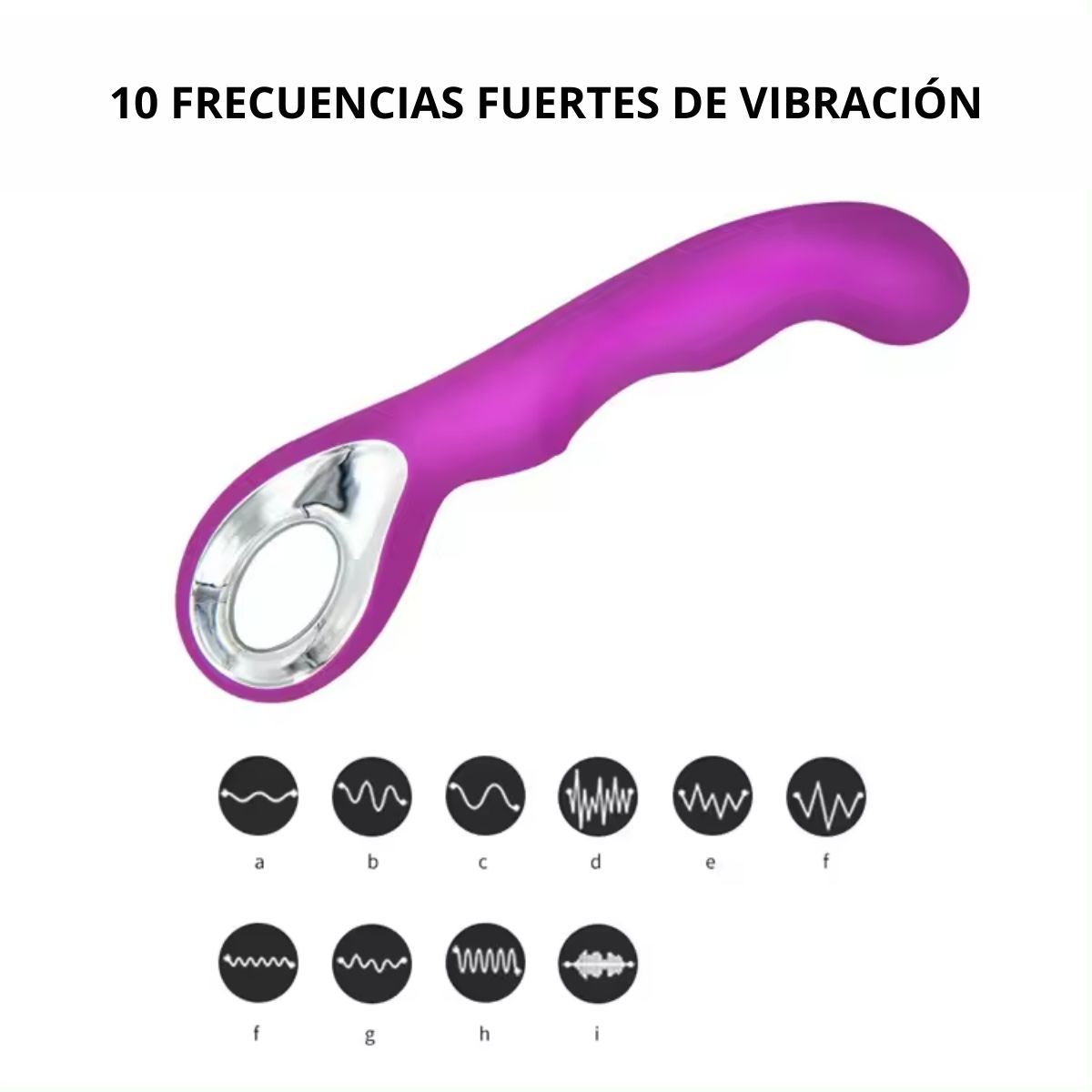 GENERICO - Vibrador Estimulador 10 Velocidades - Morado