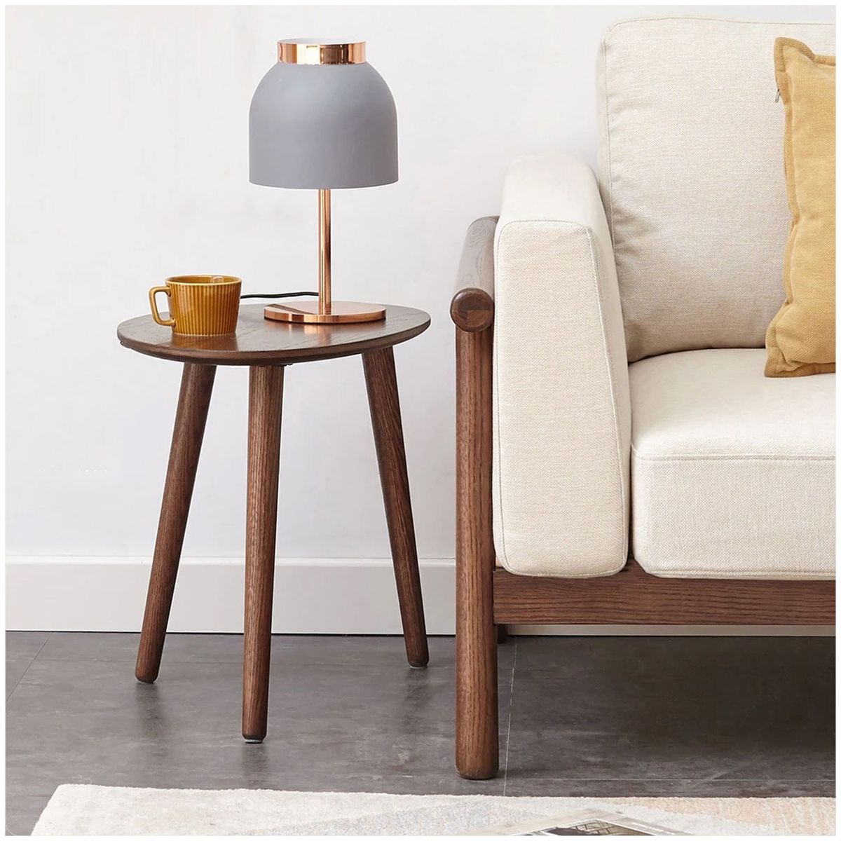 VENTITAS HOME - Mesa de Centro Minimalista Queen Color Bellota