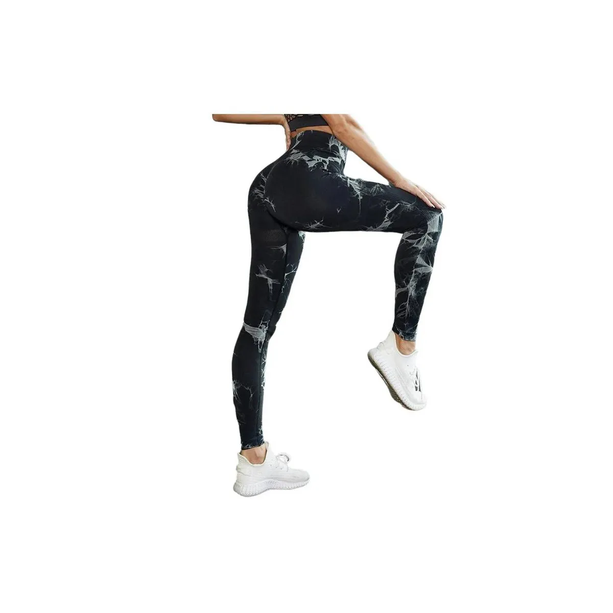 FITNESS - leggings cintura alta para levantamiento de glúteos Scrunch tie dye