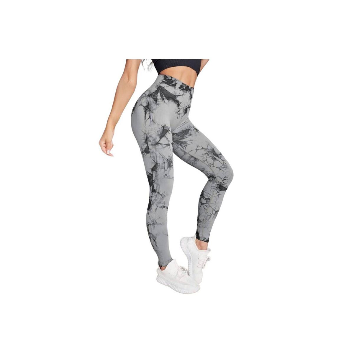 FITNESS - leggings cintura alta para levantamiento de glúteos Scrunch tie dye