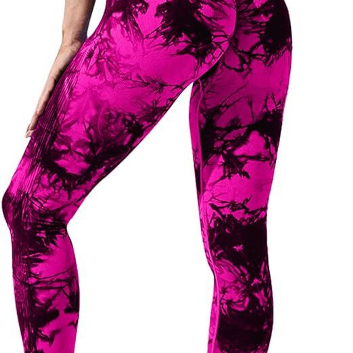 FITNESS - leggings cintura alta para levantamiento de glúteos Scrunch tie dye