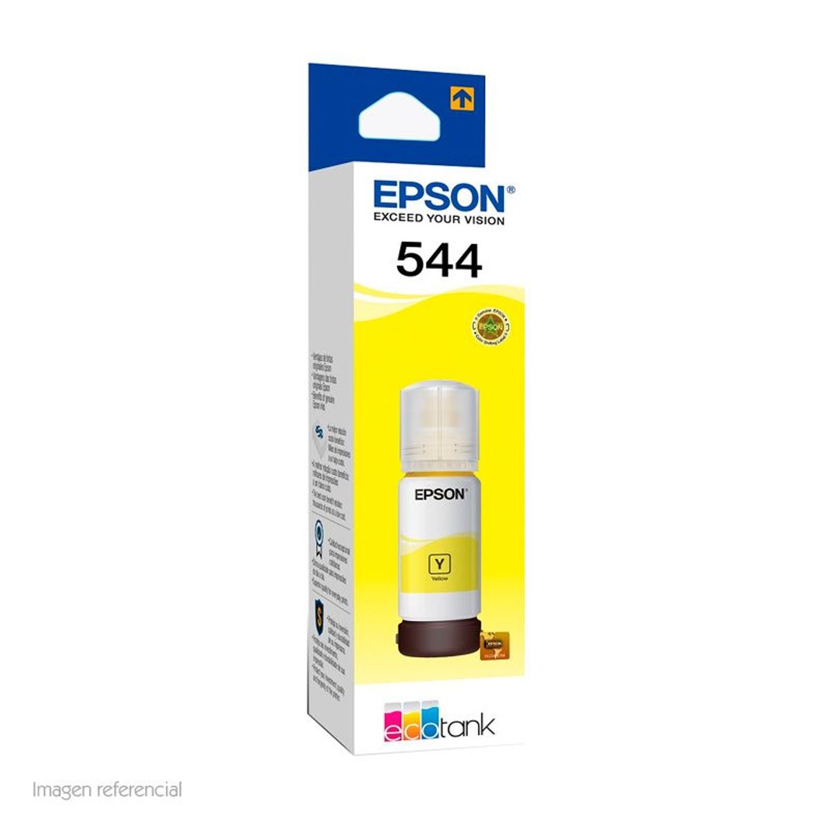 EPSON - Botella tinta epson 544 AMARILLO L3250 L3160 L3260 L3560 L5190 L5290 10P