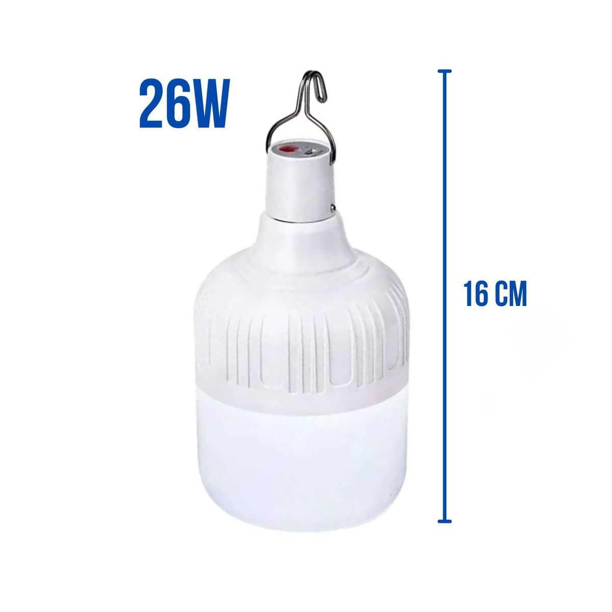 HOME LIGHT - Foco Led recargable tipo botella 26w Home Light