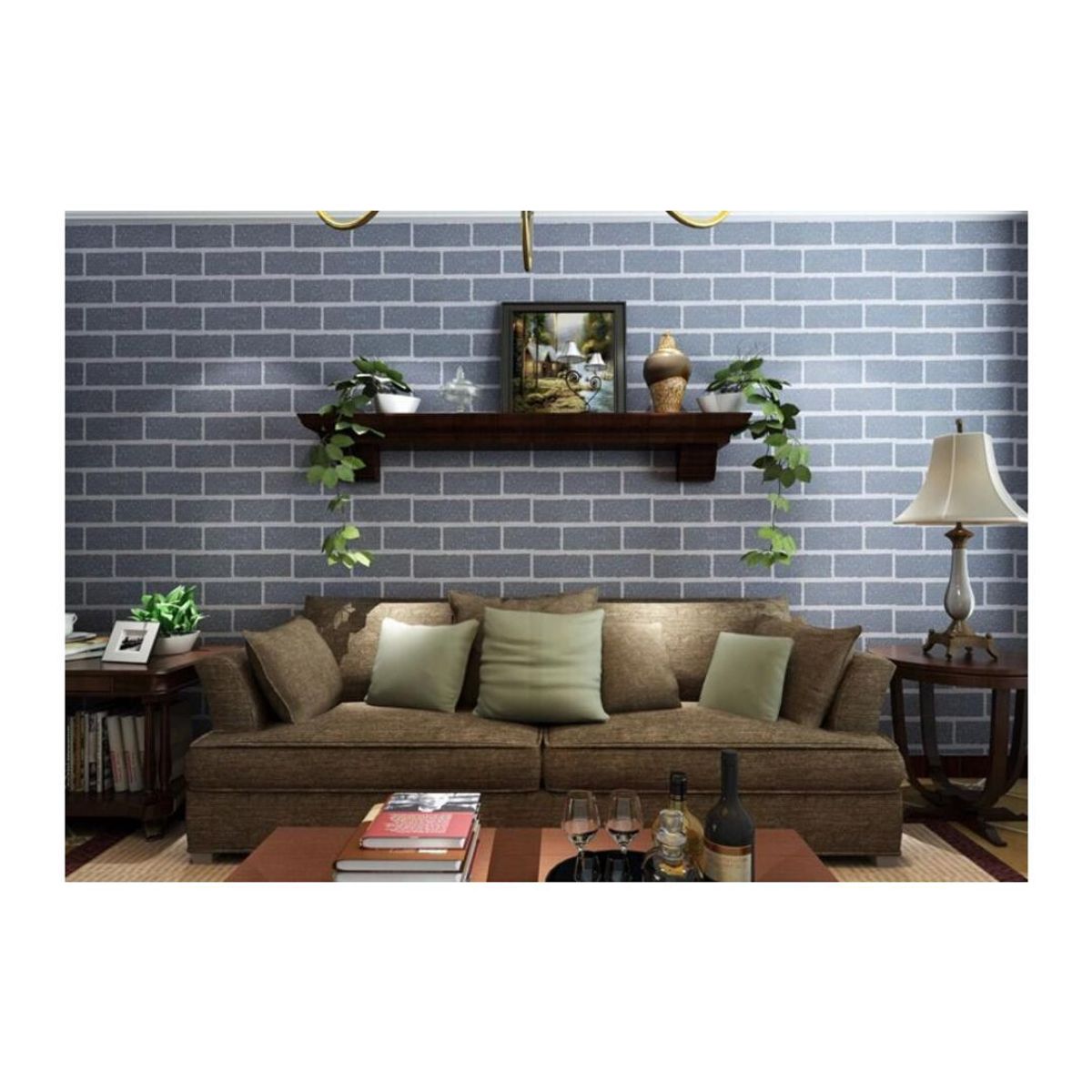 GENERICO - Papel tapiz autoadhesivo -T19- ROLLO 10m x 45cm