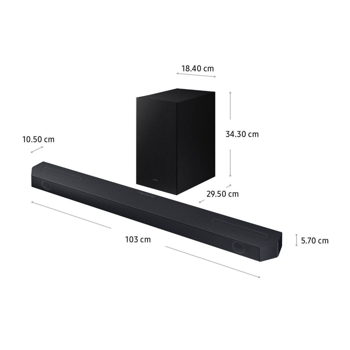 SAMSUNG - Soundbar Samsung Bluetooth 312 CH HW-Q600F - Nuevo