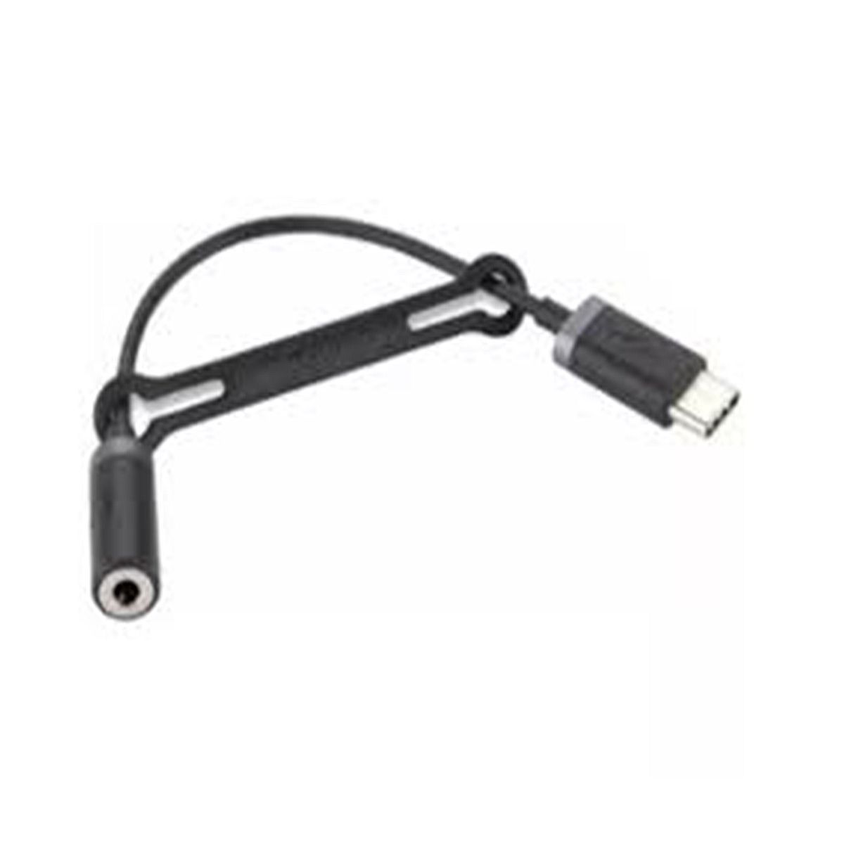 GENERICO - ADAPTADOR DE ENTRADA TIPO C A JACK MOTO CABLE  3.5 MM negro