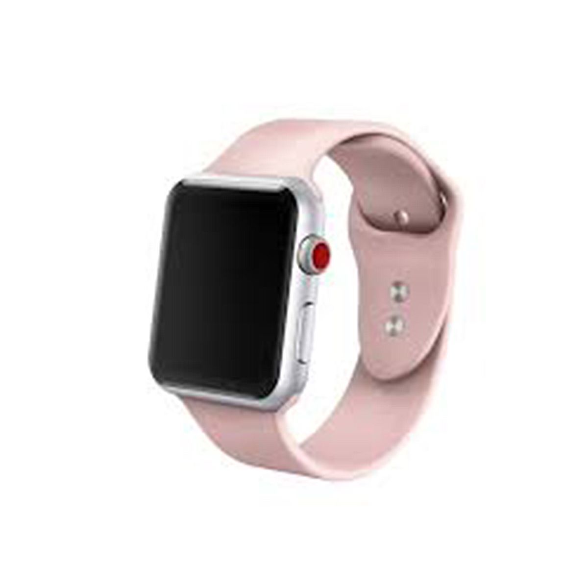 GENERICO - Pulsera Correa para Apple Watch 42m 44mm 45mm de Silicona Rosado