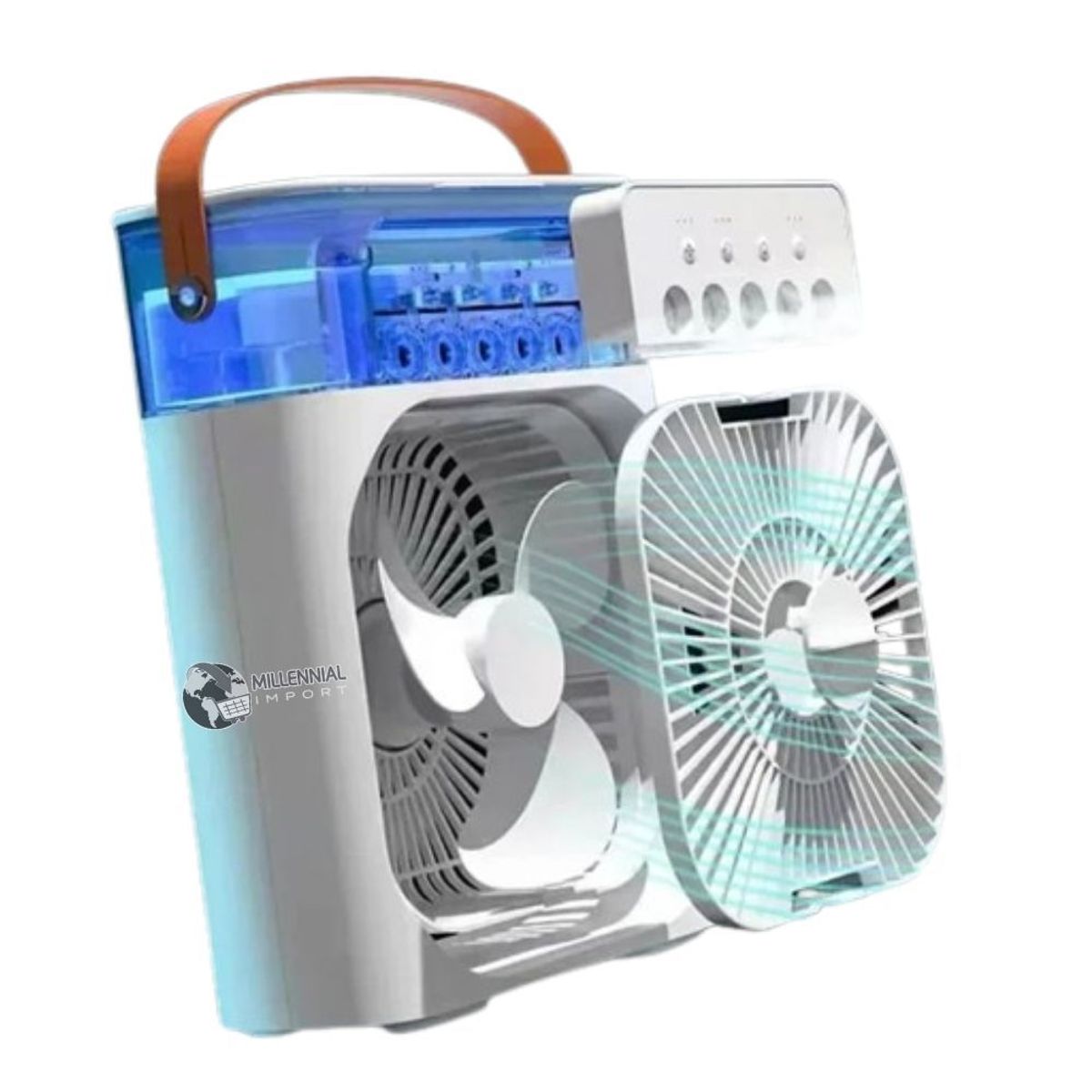 GENERICO - Ventilador + Humificador Enfriador Aire Acondicionado 3 en 1
