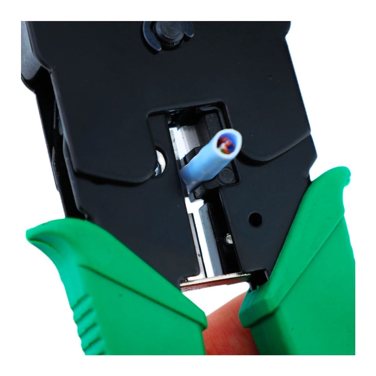 GENERICO - Pinza Crimpeadora Ponchadora + Pela Cable De Red RJ45 8P 6P WJ-315