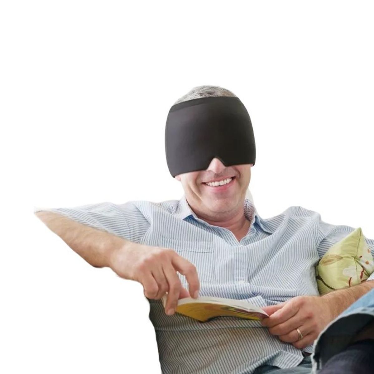 GENERICO - GORRO PARA MIGRAÑAS Y DOLORES DE CABEZA - NEGRO