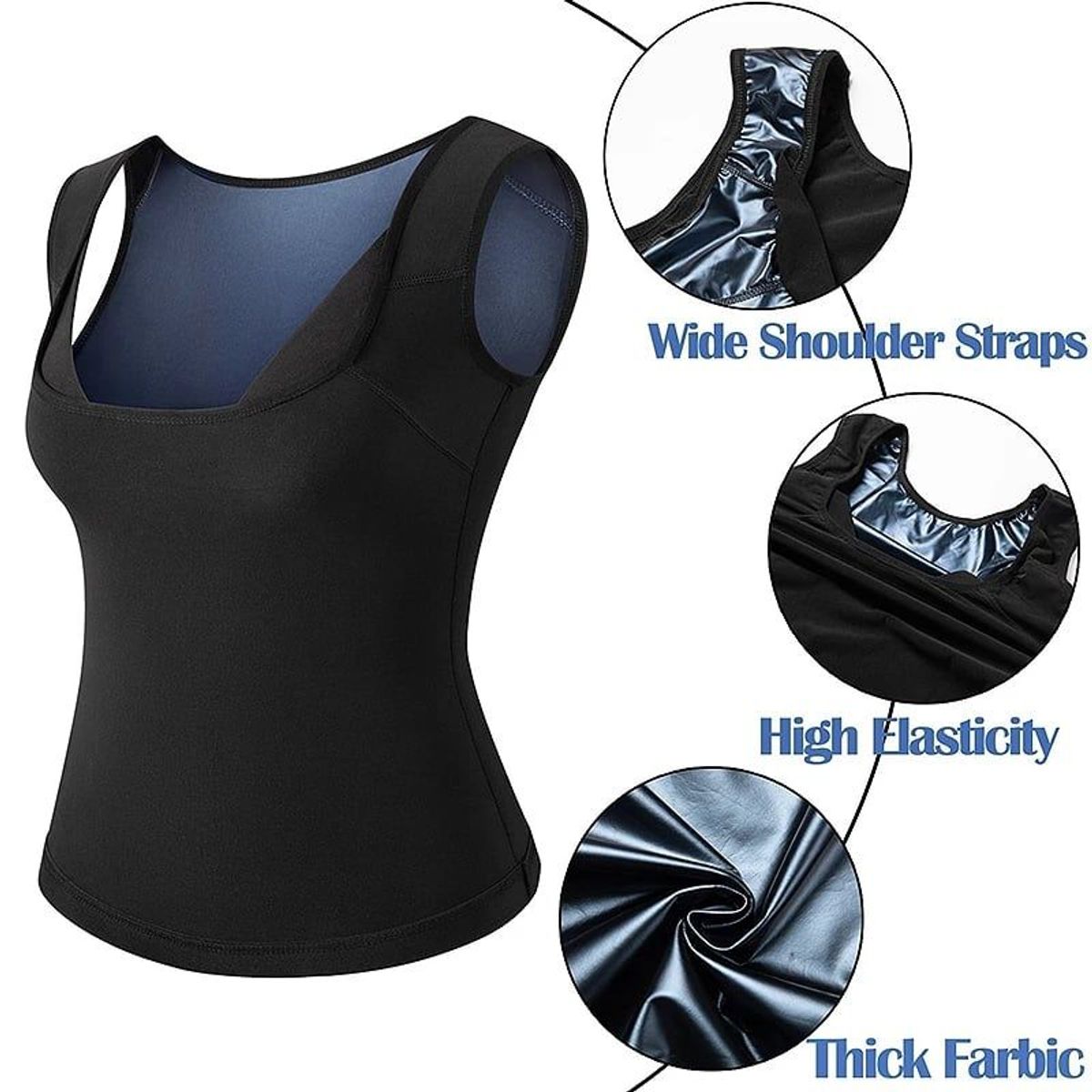 GENERICO - Sweat Shaper Camiseta Reductora Adelgazadora Faja Sauna