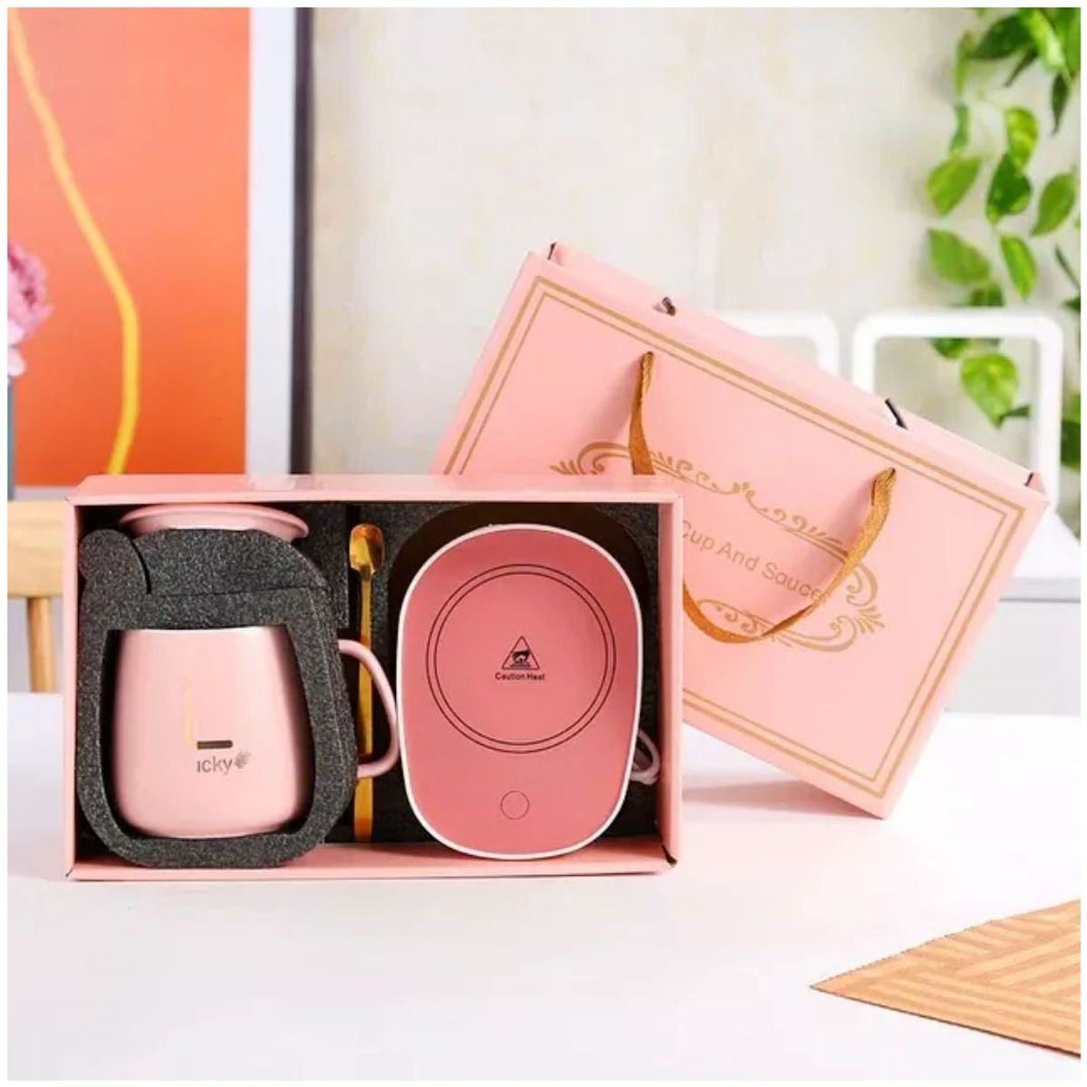 INSPIRA MARKET - Taza con Calentador Eléctrico Inteligente KIT