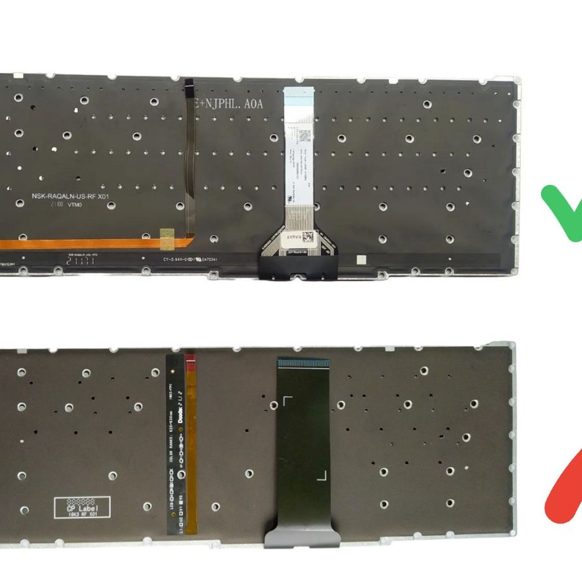 ACER - Teclado Original ACER Nitro 5 AN517-54 AN515-57 Retroiluminado