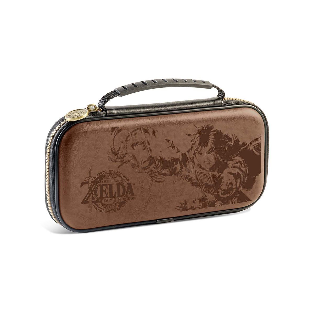 NINTENDO - Estuche Game Traveler Deluxe Travel Case Switch Zelda Tears Marron