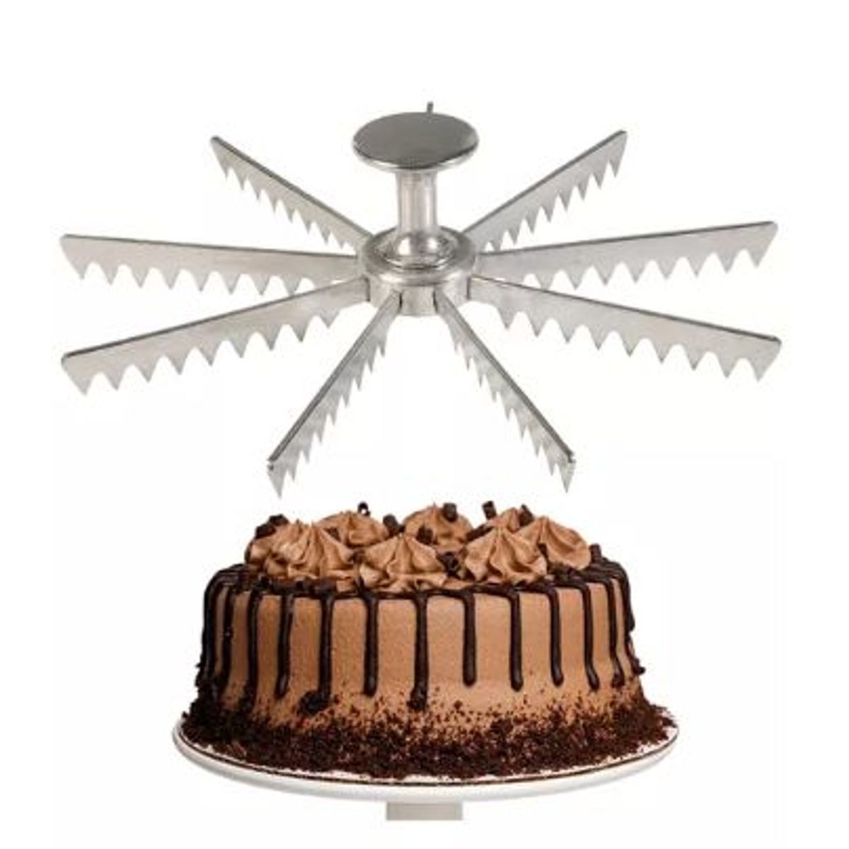 GENERICO - Marcador de Torta 10 Porciones de Aluminio