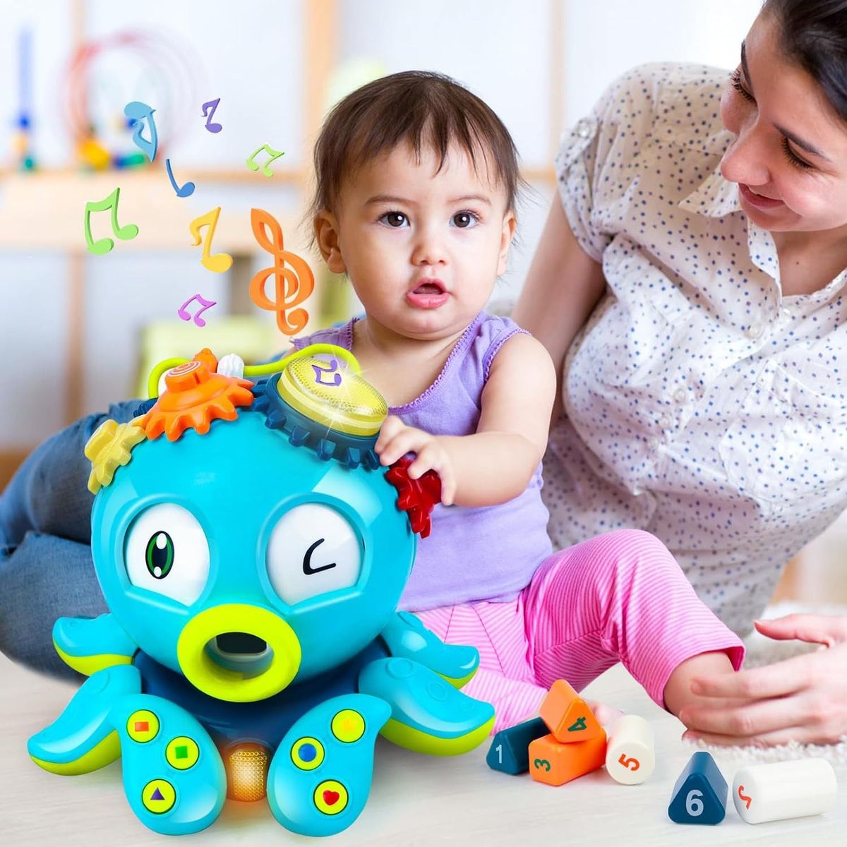 GENERICO - PULPO EDUCATIVO MULTIFUNCIONAL MUSICAL