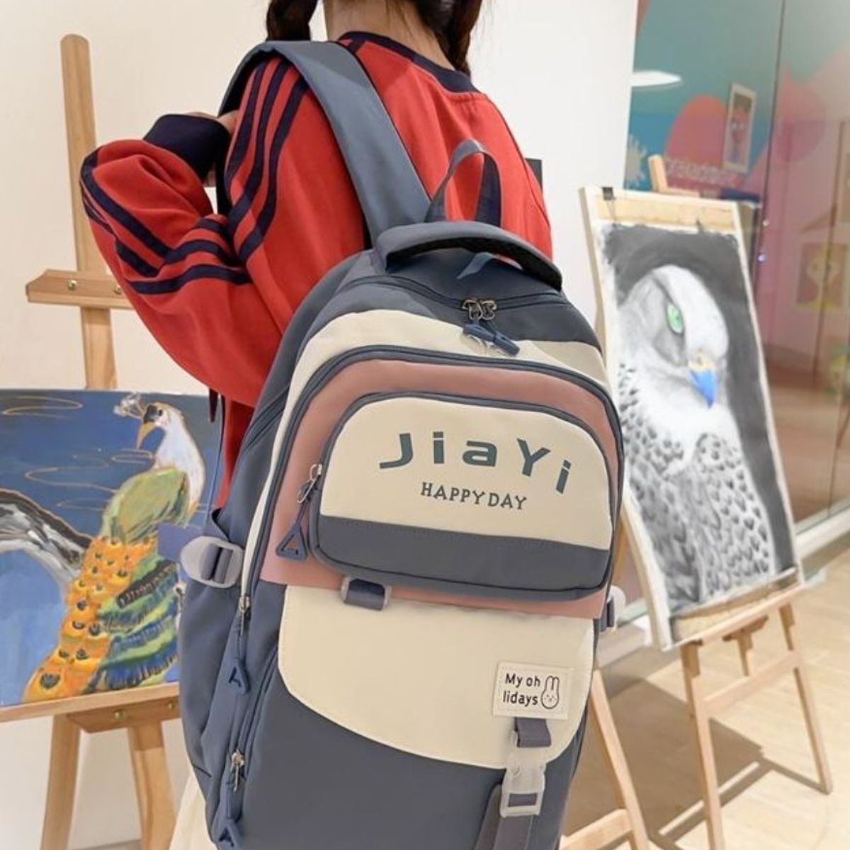 GENERICO - Mochila Kawaii Impermeable Porta Laptop modelo Coreano Kawai