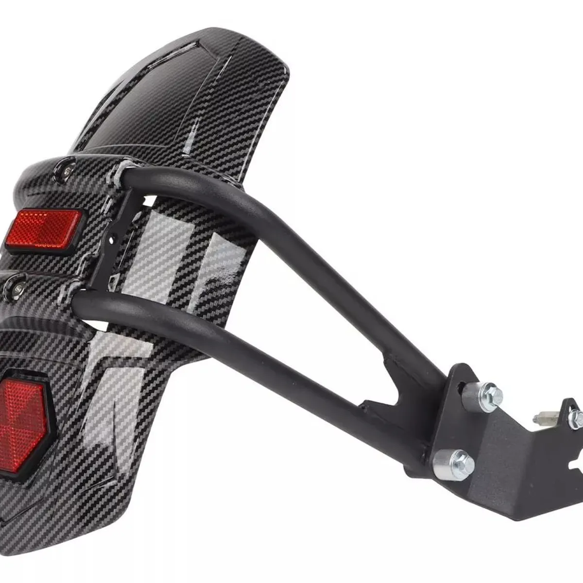 GENERICO - Guardafango Fibra de Crabono Universal Para Moto Reflectivo