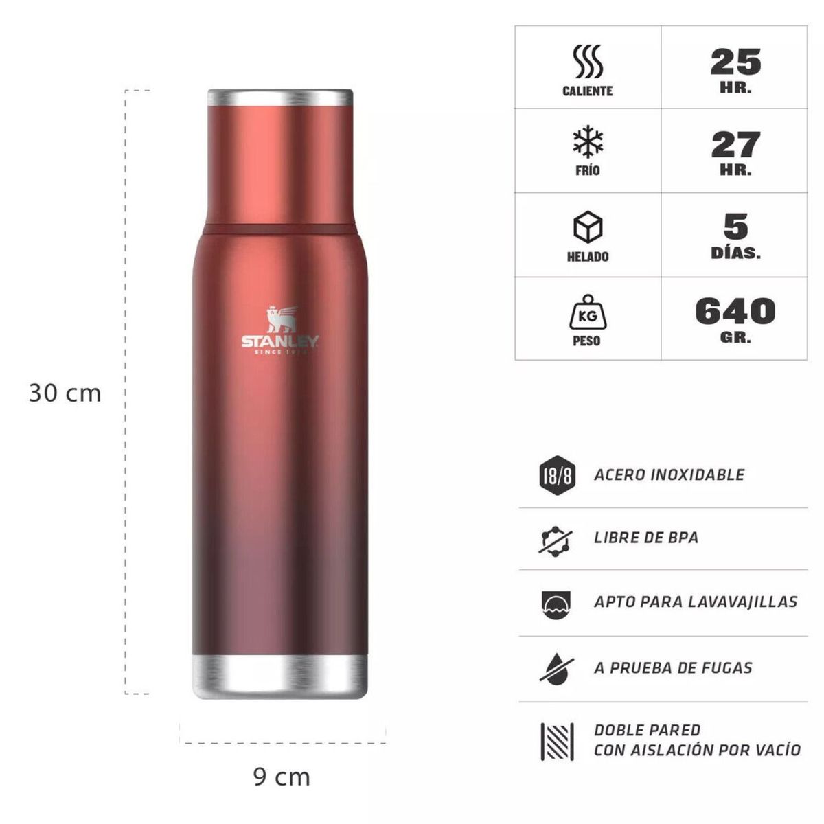 STANLEY - Termo Adventure To-Go Terracota 1 L