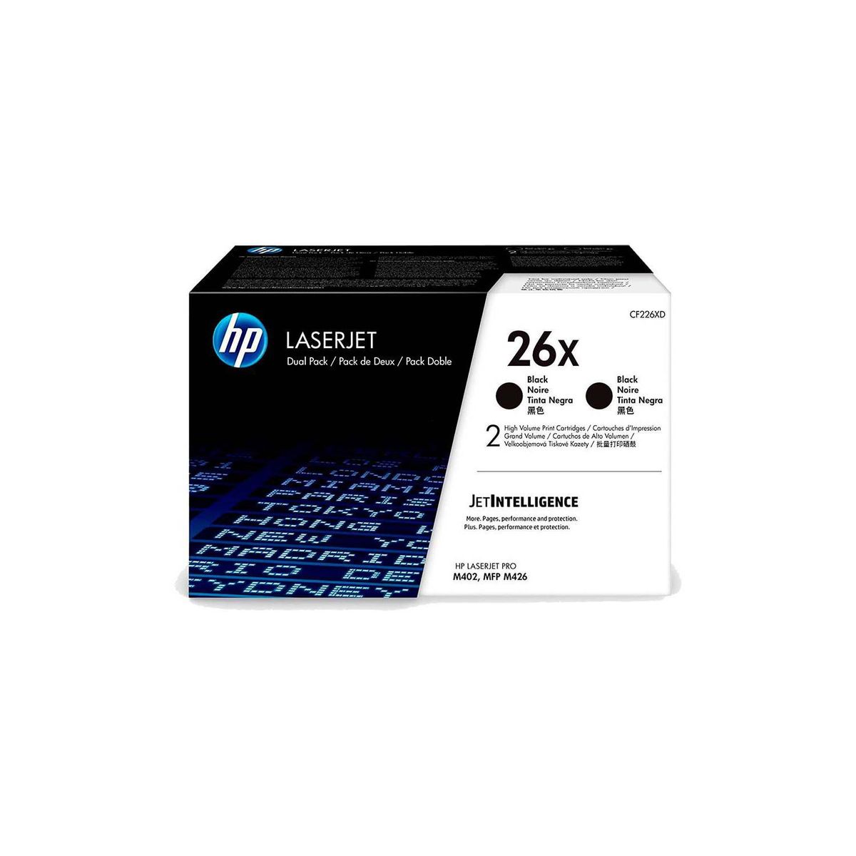 HP - TONER HP 26X CÓDIGO CF226XD DUAL PACK NEGRO 18000 Pág