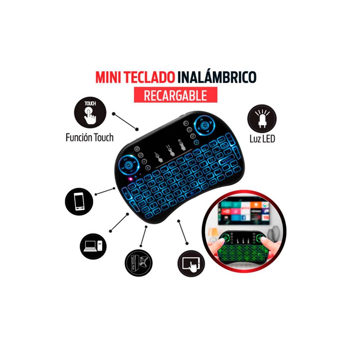 XERACOM - MINI TECLADO INALAMBRICO