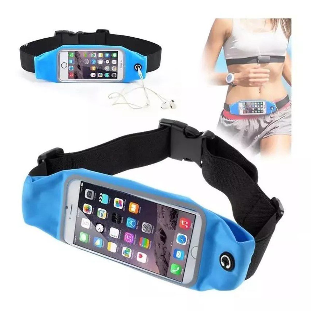 GENERICO - Canguro Deportivo Impermeable para Celular hasta  5.5 Pulgadas